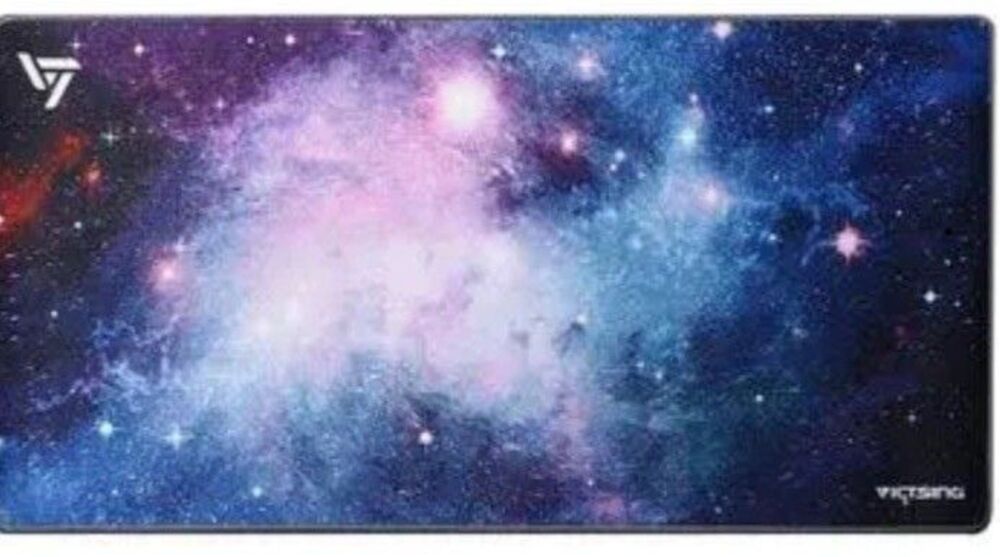 #7770 VICTSING  Large Sized Gaming Galaxy Print Desk Top Computer Mat 31 in X 15